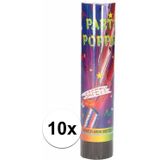 10x Party popper confetti 20 cm - confetti kanonnen