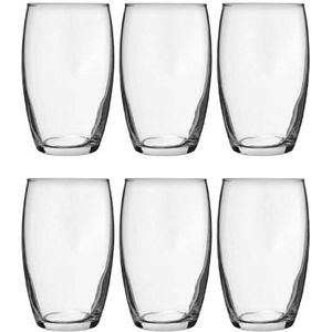 24x Tumbler waterglazen 360 ml - Luxe drinkglazen - Glas - Glazen voor frisdrank/water