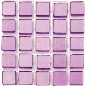476x stuks mozaieken maken steentjes/tegels kleur lila paars met formaat 5 x 5 x 2 mm