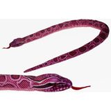 Pluche Knuffel Dieren Roze Python Slang van 150 cm - Speelgoed Slangen Knuffels