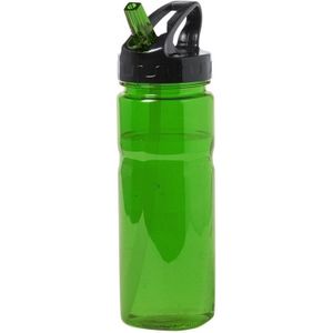 Groene drinkfles/waterfles met schroefdop 650 ml - Sportfles - BPA-vrij