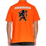 Scheidsrechter Holland supporter poloshirt - heren - oranje met leeuw - Nederland fan / EK / WK polo shirt / kleding
