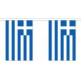 Luxe vlaggenlijnen set van Griekenland 18 meter - Griekse vlag - Landen thema feestversiering/decoratie