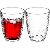 5Five Drinkglas Estiva - 10x - transparant - onbreekbaar kunststof - 380 ml