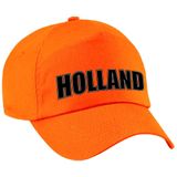 4x stuks oranje Holland fan pet / cap oranje - kinderen - Ek / Wk / Koningsdag - Nederland supporter petje / kleding