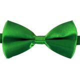 3x Groene verkleed vlinderstrikjes 12 cm voor dames/heren - Groen thema verkleedaccessoires/feestartikelen - Vlinderstrikken/vlinderdassen met elastieken sluiting