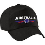 Australie / Australia landen pet zwart volwassenen - Australie / Australia baseball cap - EK / WK / Olympische spelen outfit