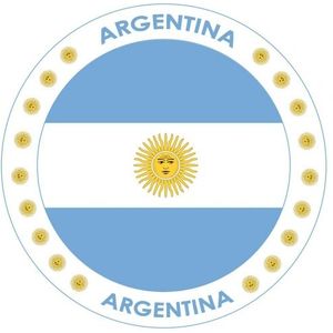 100x Bierviltjes Argentinie thema print - Onderzetters Argentijnse vlag - Landen decoratie feestartikelen