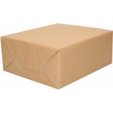 12x Rollen kraft inpakpapier goud/transparant pakket - goud/cellofaan/bruin 500 x 70 cm - 400 x 50 cm - cadeau/verzendpapier