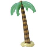 3x stuks opblaasbare kleine palmboom 90 cm - Tropische Hawaii thema decoraties/versieringen