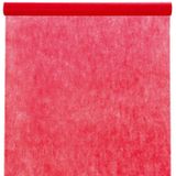 Santex Tafelkleed op rol - non woven polyester - rood - 120 cm x 10 m