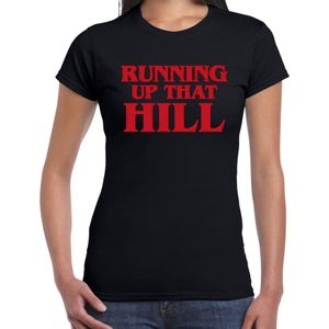 Stranger Halloween verkleed shirt running that hill zwart - dames - horror shirt / kleding / kostuum