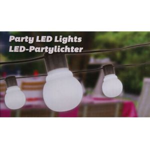 Feestverlichting 20 lampen 11 meter koud wit - Sfeer verlichting