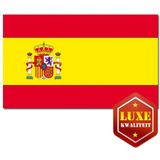 Luxe vlag Spanje met wapen