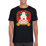 Foute Kerst t-shirt Santa is almost coming voor heren - Kerst shirts