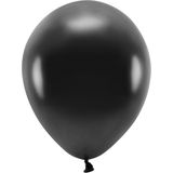 200x Zwarte ballonnen 26 cm eco/biologisch afbreekbaar - Milieuvriendelijke ballonnen - Feestversiering/feestdecoratie - Zwart thema - Themafeest versiering
