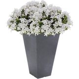 Antraciet grijze bloempotten van 55 cm - Buiten plantenpotten/plantenbakken