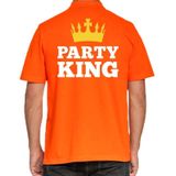 Koningsdag poloshirt / polo t-shirt Party King oranje heren - Koningsdag personeel shirts