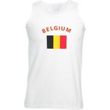 Witte heren tanktop Belgie