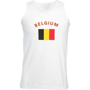 Witte heren tanktop Belgie