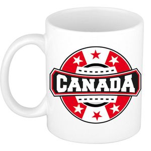 Canada embleem theebeker / koffiemok van keramiek - 300 ml - Canada / Canadese landen thema - supporter beker / mokken