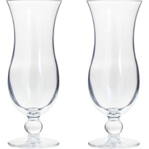 Cocktail glazen - 8x stuks - 440 ml - transparant - 8 x 21 cm