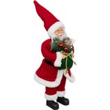 Feeric Christmas kerstman pop/kerstpop figuur/beeld - H50 cm - rood