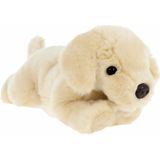 Keel Toys Knuffeldier Puppy Labrador hond - zachte pluche stof - premium knuffels - beige - 35 cm - honden knuffel huisdieren