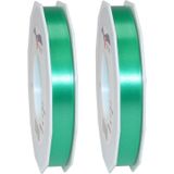 3x XL Hobby/decoratie turquoise kunststof sierlinten 1,5 cm/15 mm x 91 meter- Luxe kwaliteit - Cadeaulint kunststof lint/ribbon