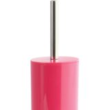 MSV Badkamer accessoires set - fuchsia roze - zeeppompje en wc/toilet-borstel