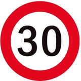 30 jaar stopbord tafel versiering set