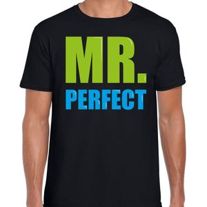 Mr. perfect cadeau t-shirt zwart heren - Fun tekst /  Verjaardag cadeau / kado t-shirt