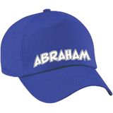 Bellatio Decorations Cadeau pet/cap voor heren - Abraham - blauw - vijftig/50 jaar - verjaardag