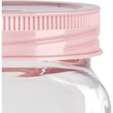 Forte Plastics Voorraadpot/bewaarpot - 500 ml - kunststof - oud roze - B7 x H13 cm