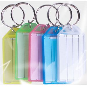 DID Sleutellabels/sleutelhangers - 20x - gekleurd - hanger met etiket