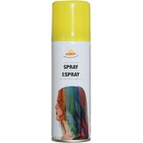 Fiesta Guirca Carnaval verkleed haar verf/spray - blauw en geel - spuitbus - 125 ml