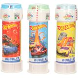 3x Hot Wheels race autos bellenblaas flesjes met spelletje 60 ml voor kinderen - Uitdeelspeelgoed - Grabbelton speelgoed