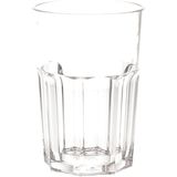 4x stuks onbreekbaar retro drink glas transparant kunststof 45 cl/450 ml - Onbreekbare drinkglazen