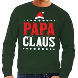Foute kersttrui / sweater  voor heren - groen - Papa Claus