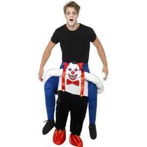Instapkostuum enge horror clown voor volwassenen - Halloween kostuum