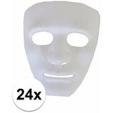 24 plastic spoken gezichtsmaskers