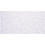 Witte antislip mat voor douchecabine/bad 77x39 cm - Badkamer accessoires - Badkamer/douche matten - Vloermat voor de badkamer
