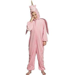 Eenhoorn dieren onesie/kostuum voor kinderen roze - Verkleedpak unicorn