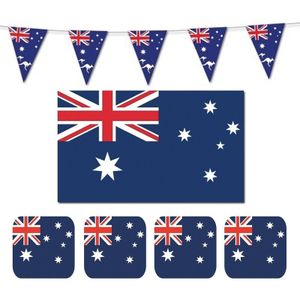 Feestartikelen Australie versiering - pakket - Australische feestversiering