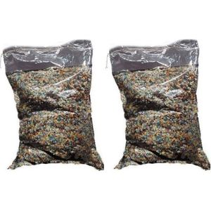 Confetti multikleuren ca. 10 kg - Gerecycled papier - 2 zakken a 5 kilogram feestconfetti