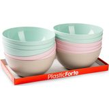 Plasticforte Serveerschaal/saladeschaal - D23 x H10 cm - kunststof - mintgroen - 3000 ml