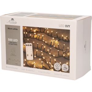 Kerstverlichting met afstandsbediening warm wit buiten 500 lampjes - Kerstverlichting voor binnen en buiten