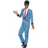 Jaren 50/fifties blauwe tuxedo verkleed kostuum voor heren - Teddy Boy popster - Rock n Roll - Carnavalskleding verkleedoutfit