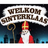 Sinterklaas versiering feestpakket inclusief 3x stuks papieren vlaggenlijnen 6 meter en A1 deurposter