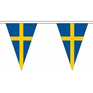 Polyester vlaggenlijn Zweden 20 meter